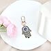 MUCOOS Hamsa Hand Keychain,Evil Eye Charm for Good Luck,Bag Charm & Car Accessories,Evil Eye Keychain Gift for Men Women