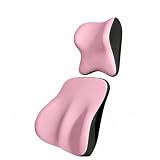 Qutyningd Voiture Soutien Lombaire Et Appui Tête pour Honda S2000 AP2 2015 2020,Ergonomique Coussin De Voitur pour Le Dos Et La Nuque Qualité