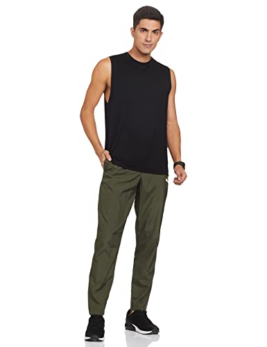 Image of Puma Men's Regular Fit Cotton Track Pants (67040570 + L Olive L)