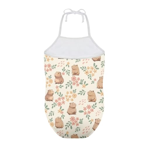 Image of Girls One Piece Swimsuit Summer Quick Dry Beach Sport Bathing Suit Halter Strap 1-10 Little Kids Toddler Swimwear