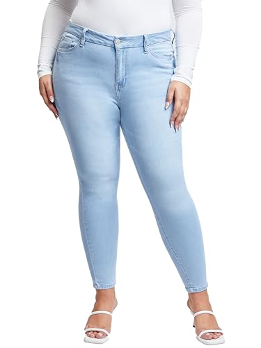 YMI Women's Plus Size Sustainable Curvy Fit Skinny Jeans