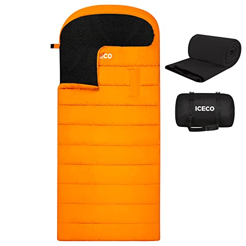 ICECO Sleeping Bags for Adults Cold Weather,0 Degree Sleeping Bag,Wearable Adult Sleeping Bags with Removable Liner, Great for Women Man All Season Winter Camping Backpacking Outdoorâ€¦