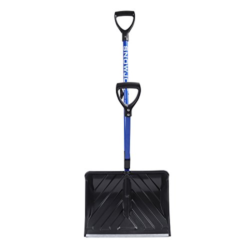 Snow Joe Shovelution Sj-Shlv01-P2 18-In Strain-Reducing Snow Shovel W/ Spring Assisted Handle, Blue #TOP1