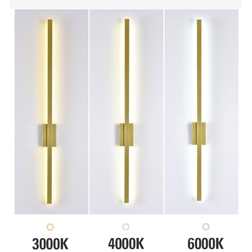 Lámpara de pared LED moderna con luz rectangular de 44W para pasillo y dormitorio interior 5