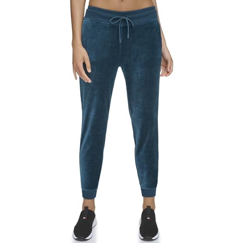 Pantalon jogging Tommy Hilfiger velours femme avec cordon de serrage