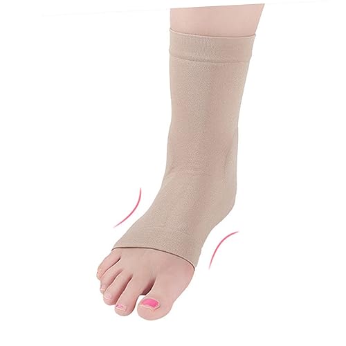 3pcs Heel Pad Gel Sleeve for Achilles Support Sports Socks Cushioning for Heels and Ankles Skin Color for from and Discomfort4