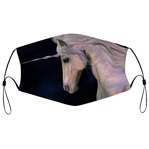 Mascarilla Unicornio de Fantasía Máscara Facial...