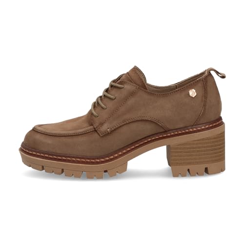 CARMELA 161133, Oxford Mujer, Taupe, 38 EU