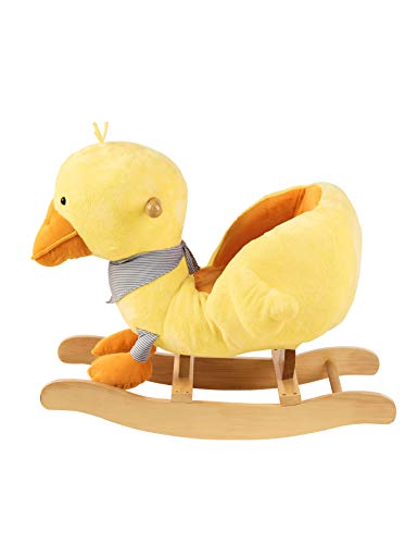 Sterntaler Schaukeltier Ente Edda, Alter: 12-36 Monate, 67 x 36 x 51 cm, Gelb/Orange – Bild 3