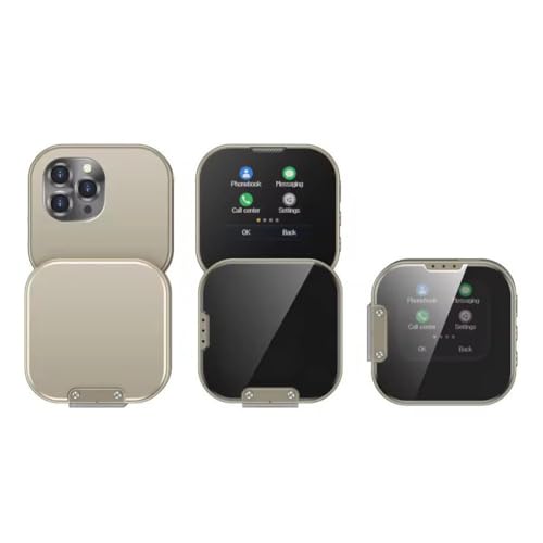 LZYWOD Mini téléphone portable à rabat pliable pour enfants avec rotation double petite veille, écran HD, double SIM 1,7