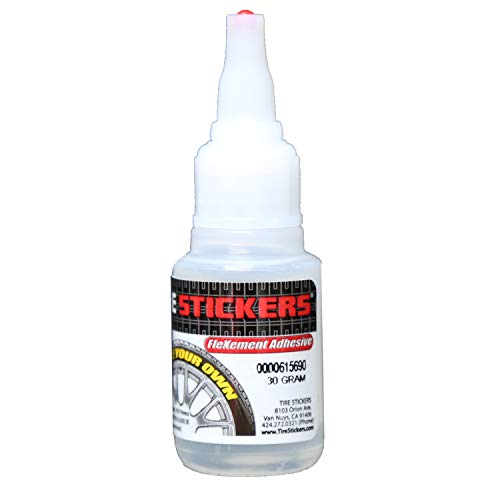 Tire Stickers - FleXement Tyre Lettering Adhesive Glue - 30gm