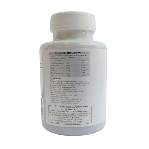 Image of IdikaNutrition Renatus Nova Capsule 120 Ayurvedic - Renatus Nova Original 120 Capsule with 12 Natural Ingredients - Pack of 2