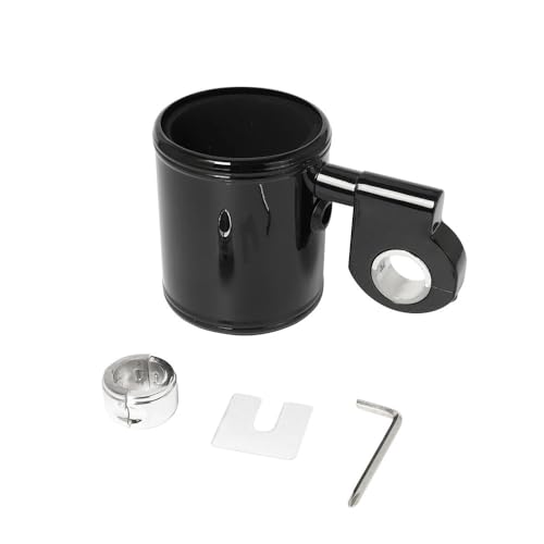 Porte-gobelet moto universel guidon argenté en ABS haute finition