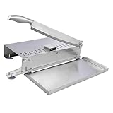 ARTSEWPLY Manueller Edelstahl Fleischschneider mit Verstellbarer Klinge für Gefrorenes Fleisch Fisch und Gemüse Robuster Cutter für Zuhause Praktische Schneidemaschine für Vielseitigen