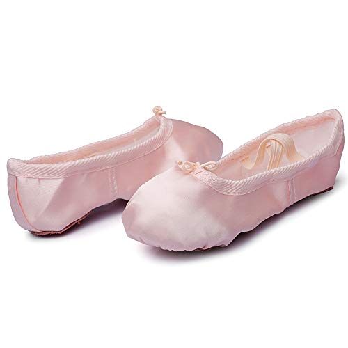 Msmax Girls Ballet Shoes Satin Performa Dance Slippers For Kids Natural 7 M Us Toddler #TOP5