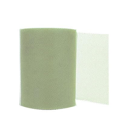 Ruban de Tulle Décoratif, 8 cm x 20 m, La Bobine de Tulle, Plusieurs Coloris Disponibles (Vert...