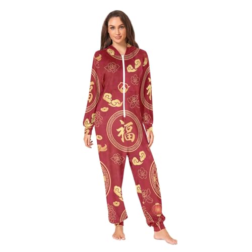 Pijama de Navidad enterizo para combatir el frío en casa con capucha suave
