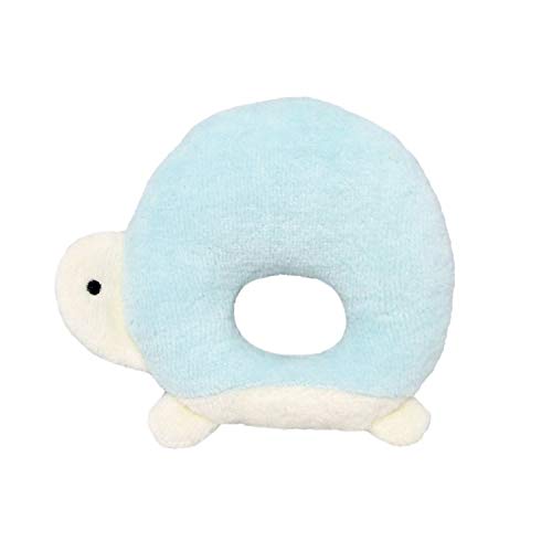 やわらかどうぶつラトル カメ ぬいぐるみ 10cm