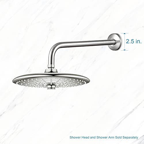 Offo Shower Arm Flange Brushed Nickel 2.5 Inches In Outer Diameter Replacement Shower Head Arm Escutcheon Plate Suitable For Most Brands Shower Head Arms #TOP5