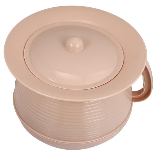 IWOWHERO Plastic Bed Pan Lid Portable Spittoon for Boys and Girls Adults Thickened Urine Container Easy to Carry Non-Slip Floor Protection