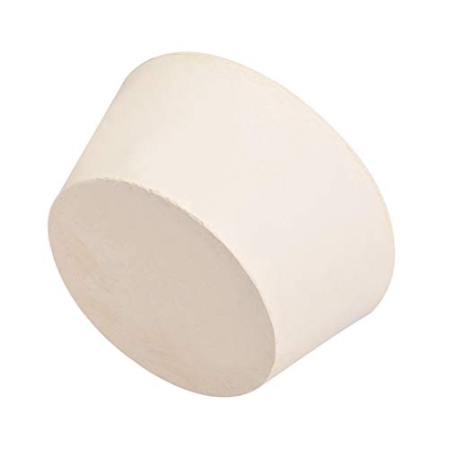Bouchon conique en caoutchouc blanc taille 19 pour tube de laboratoire uxcell