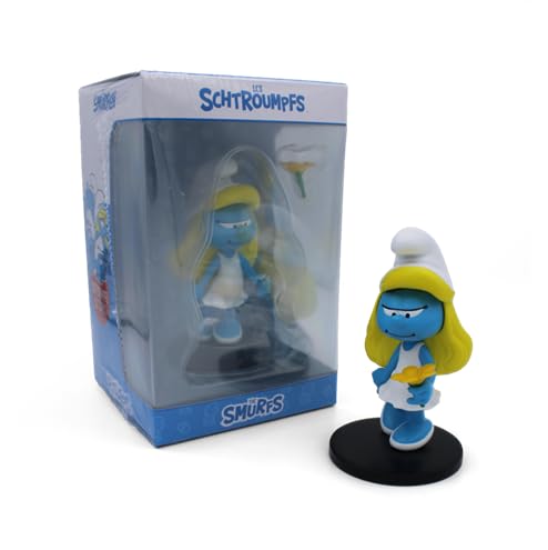 Puppy Toys & Games Figurine Schtroumpfette avec Fleur – Les Schtroumpfs – Statuette en Résine 11 cm – Édition Collector – Idée Cadeau Enfant & Fans
