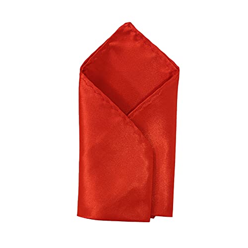 Image of TIE STUDIO Men's Solid Pocket Square | Size- 10cm x 10cm | Colour-Royal Blue | Pack of 1 |