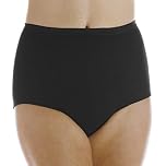 Wearever Maximum Absorbency (650ml), 1 Pack Max Comfort Brief - Incontinence Pants for Women (Large, Black)