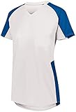 Augusta Sportswear Girls' 1523, White/Royal, Large