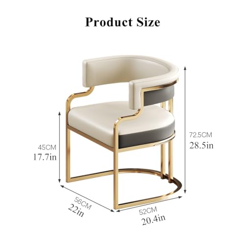 Sillón Moderno Tubular Piel Sintética Blanco miniatura 2