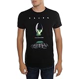 Alien Movie Poster T-Tshirts Camisetas y Tops Black(X-Large)