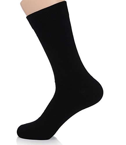 davido Mens dress socks made in Italy cotton 6 pairs black size 9-11