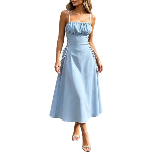 Vestido midi túnica sin mangas para combatir el calor