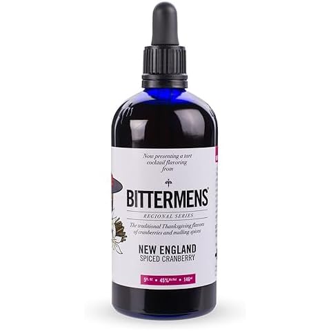 Bittermens New England Spiced Cranberry Bitters, 5oz - For Modern Cocktails, The Traditional Flavors of Cranberries and Mulling Spices Cover