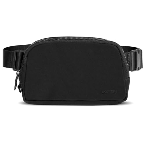 Black Fanny Pack Anti Theft for Women Men Travel, Small...