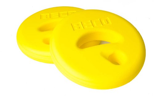 BECO AquaDisc SZ Aqua Training Trainingsscheiben Aqua Hanteln Paar gelb