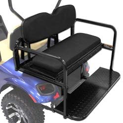 Technical Precision Replacement for EZGO/Cushman/TEXTRON PRO FIT Titan Rear SEAT KIT Black TXT Model for Year 2019