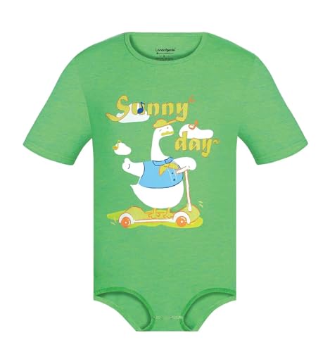 Men's Onesie Round Neck Short Sleeve One Piece Pajama Print Bodysuit - Sunny Day Duck