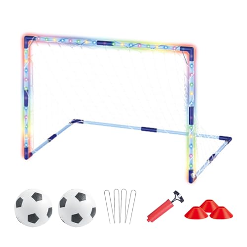 Portería De Fútbol Infantil,Porterías De Fútbol para Exteriores Y Jardín - Red Portátil, Equipo Deportivo Unisex para Interior, Campo Y Playa
