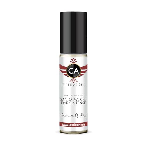 CA Perfume Impression of Sandalwood Dark Intense for Women Fragrance Oil Amber Woody Scent Long Lasting Perfumes for Women Travel Size TSA Ready Mini Parfum Body Oil Roll-on 0.33 Fl Oz 10ml