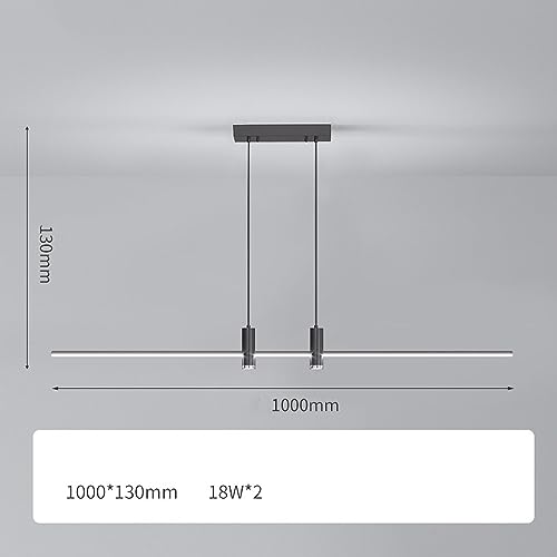 Lámpara comedor regulable lineal de oro cepillado de 100 cm para mesa de billar y cocina 7