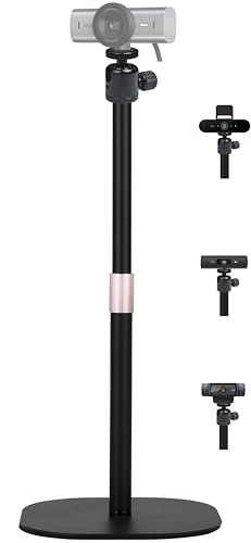 AYIZON Support de webcam robuste, support trépied pour webcam de table compatible avec les webcams Logitech MX Brio 4K, Brio 4K, Brio 500