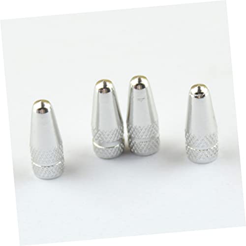 KICHOUSE 20 piezas Tapas de válvula de aleación de aluminio anodizado para bicicletas, cubiertas de polvo ligeras y fáciles de instalar, previenen fugas de aire, estilo francés para bicicletas de montaña y carretera miniatura 7