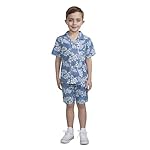 Hurley Baby and Toddler Boys' Short Sleeve Button Up Shirt and Shorts 2-Piece Outfit Set - Image 4