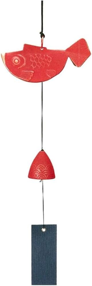 Iwachu Wind Spinner, Gold/Red, Cast Iron, Handcrafted by Traditional Artisans, 6.5 x 6.5 x 2.6 inches