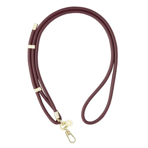 Image of PopSockets Crossbody Phone Strap & Lanyard, Red - Oxblood(1PK)