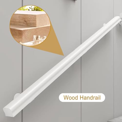 Main courante d'escalier intérieure prévient les chutes kit bois 400cm - 4