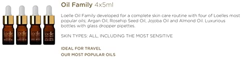 Loelle, Skin Care Gift Pack with 4 x Body Oils, Natural Cosmetics Set incl. Almond Oil, Rosehip Oil, Argan Oil and Jojoba Oil - Image 2