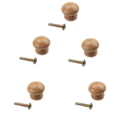 IOIUSKKU Set di 5 pomelli per cassetti rotondi in