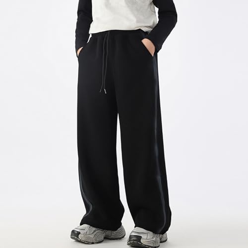 Kids Girls Wide Leg Sweatpants High Elastic Waist Pants Jogger Swearpants with Pocket Casual Sweat Pants3